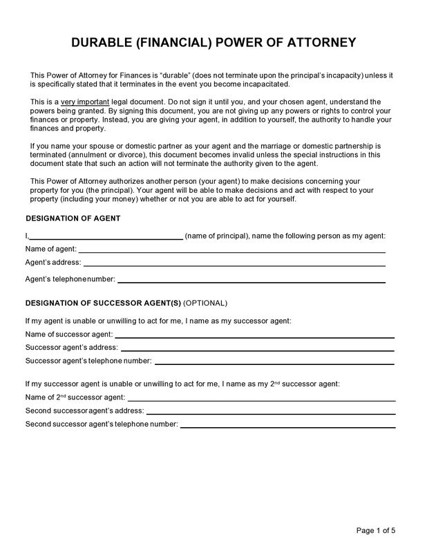 What is a clinical power of attorney?